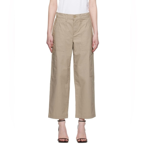 Agolde Tan Cropped Ankle wide leg pants - Picture 4 of 16